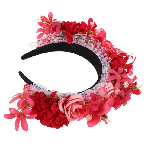 NULYLU Simulierte Rote Rosenkrone für Halloween Ethno Inspirierte Kopfbedeckung für Kostüme und Fotorequisiten Leicht und Komfortabel für Partys und Feiern NULYLU Simulierte Rote Rosenkrone für Halloween Ethno Inspirierte Kopfbedeckung für Kostüme und Fotorequisiten Leicht und Komfortabel für Partys und Feiern von NULYLU