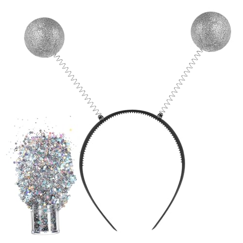 NULYLU Stirnband mit Glitzer Kopfbedeckung für Karneval Halloween und Kostümpartys Leichtes und Bequemes Material für Cosplay Events und Kreative Frisuren NULYLU Stirnband mit Glitzer Kopfbedeckung für Karneval Halloween und Kostümpartys Leichtes und Bequemes Material für Cosplay Events und Kreative Frisuren von NULYLU