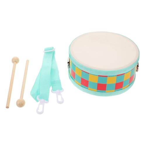 NULYLU Trommel- Und Trommelstöcke-Set Für Kinder, Trommelspielzeug Aus Holz Mit Verstellbarem Gurt, Pädagogisches Musikalisches Sensorisches Schlaginstrument-Spielzeug Für Kleinkinder von NULYLU