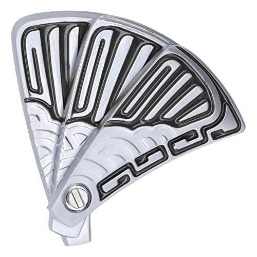 Falten -Lüfter -Slider -Spielzeug - 3 Schicht Doppelspur Magnetic Stress Relief Spinner mit ergonomischem Griff für Büro, Studenten, Angstzustände und Fokusverbesserung (Type 1) von NUMNBE