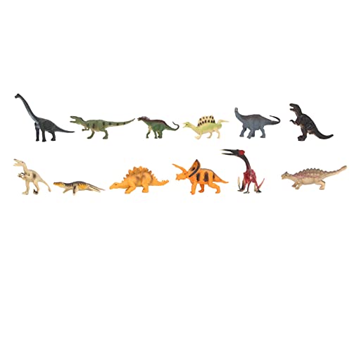 NUMNBE 12pcs Mini Dinosaurierfiguren lebendige Farben Wissenschaft Replikate PVC Material Party bevorzugt Kinder Kinderspielzeug Ornamente von NUMNBE