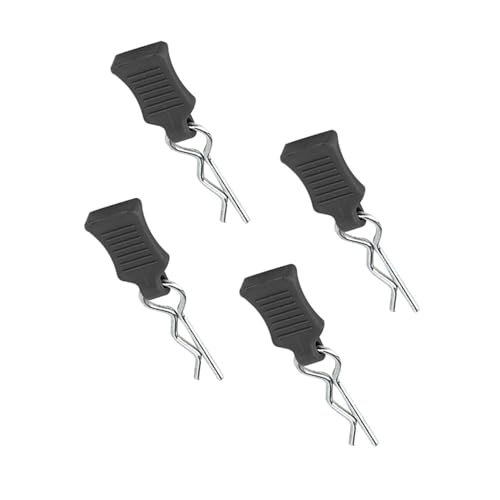 NUMNBE Body Shell Clip Pin Fixing -Halterung Set RC -Autozubehör -Teil für 1/8 1/10 1/12 Modellauto [RC -Autoteile] (Black) von NUMNBE