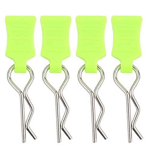 NUMNBE Body Shell Clip Pin Fixing -Halterung Set RC -Autozubehör -Teil für 1/8 1/10 1/12 Modellauto [RC -Autoteile] (Yellow Green) von NUMNBE