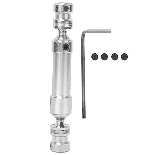 NUMNBE Metall CVD HINTERE ANTRIEBSWELLE ERSATZTEILE PASSEN FÜR WLTOYS 12428 12423 1/12 RC Auto (Silver) von NUMNBE