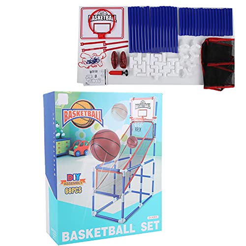 NUMNBE Mini Basketballkorb Kinder höhenverstellbar Kunststoff Indoor Basketballständer mit Zubehör für Aufbau und Motoriktraining ab 3 Jahre von NUMNBE