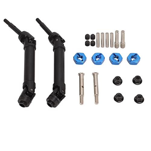 NUMNBE RC Hinterachswelle aus gehärtetem Stahl verstellbar rostfrei hohe Tragfähigkeit effiziente Kraftübertragung für RC Auto (Silver) von NUMNBE