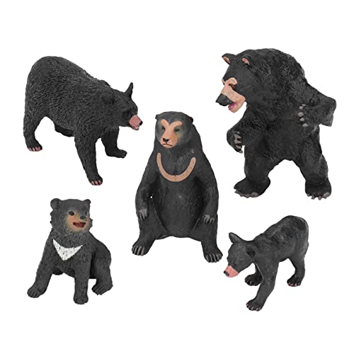 NUMNBE Realistische Schwarzbären Actionfigur Spielzeug pädagogischer Wildtierfamilienmodell für Kinder Mädchen NUMNBE Realistische Schwarzbären Actionfigur Spielzeug pädagogischer Wildtierfamilienmodell für Kinder Mädchen von NUMNBE