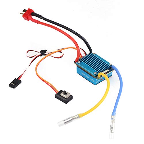 NUMNBE WASSERDICHTER GEBÜRSTETER ESC MIT 160A UND 5V 1A BEC T-STECKER FÜR 1/12 (ODER GRÖSSERE) RC Auto MODELLBAUSATZ von NUMNBE