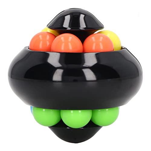 Rotierende Ball Puzzle Spielzeug Erwachsener tragbarer lustiger Stressabbau Perlen Rotation Spielzeug Home Office (Black) von NUMNBE