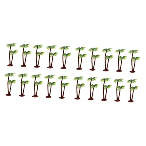 40 STK Puppenhaus-Miniaturen Minikuchen Palmenmodell künstliche Pflanzen Anlage Kokosnussbaummodell Landschaftsmodellbaum dreidimensional schmücken Dekorationen kleine Kokosnuss von NUOBESTY