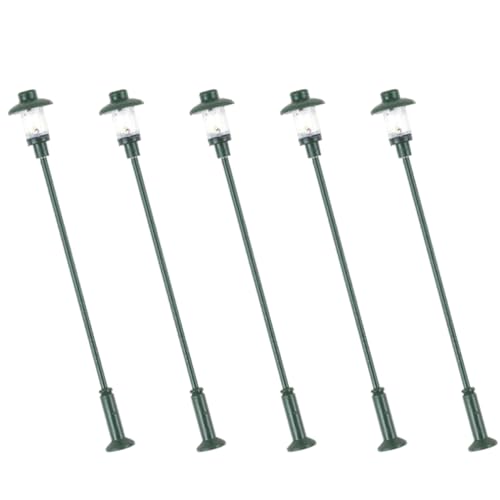 NUOBESTY 5 Stücke Miniatur Lampe Modelle Straße Lampe Modell Für Zug Layout Miniatur Landschaft Requisiten NUOBESTY 5 Stücke Miniatur Lampe Modelle Straße Lampe Modell Für Zug Layout Miniatur Landschaft Requisiten von NUOBESTY