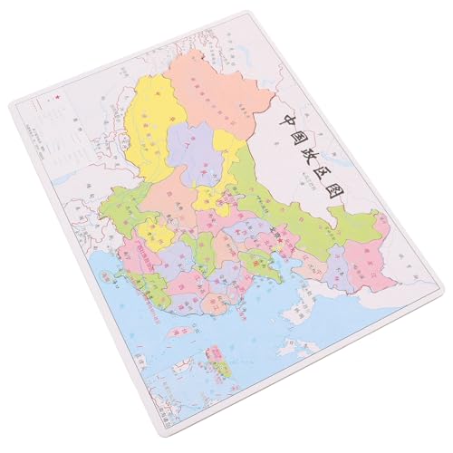 NUOBESTY 1 Satz China Karte Puzzle Tragbares Lernspielzeug für Kognitiver Fähigkeiten Politische Regionen Chinas für Kulturliebhaber NUOBESTY 1 Satz China Karte Puzzle Tragbares Lernspielzeug für Kognitiver Fähigkeiten Politische Regionen Chinas für Kulturliebhaber von NUOBESTY