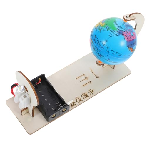 NUOBESTY 1 Satz DIY Erde Tag Nacht Demonstrator Modell Wissenschaftliches Lehrspielzeug für Holzspielzeug Kreativität und Lernfähigkeit Pädagogisches Kit für Kleine von NUOBESTY