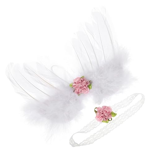 NUOBESTY 1 Satz Engel Flügel Kostüm Zubehör mit Haarband für Neugeborene Leichte Süße Fotorequisiten für Cosplay Partys Festlichkeiten NUOBESTY 1 Satz Engel Flügel Kostüm Zubehör mit Haarband für Neugeborene Leichte Süße Fotorequisiten für Cosplay Partys Festlichkeiten von NUOBESTY
