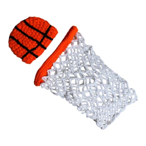 NUOBESTY 1 Satz Neugeborenen Fotografie Outfit Basketball Kostüm für Fotoshooting Gestrickte Kleidung mit Hut Niedliche Requisiten für Jungen Kreative Babyfotografie Party Zubehör NUOBESTY 1 Satz Neugeborenen Fotografie Outfit Basketball Kostüm für Fotoshooting Gestrickte Kleidung mit Hut Niedliche Requisiten für Jungen Kreative Babyfotografie Party Zubehör von NUOBESTY