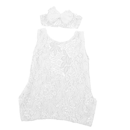 NUOBESTY 1 Satz Newborn Photography Outfit Handgemachtes Teiliges mit Schleifen Lace Haarband für Neugeborene Fotorequisiten für Babyfotos Besondere Anlässe von NUOBESTY