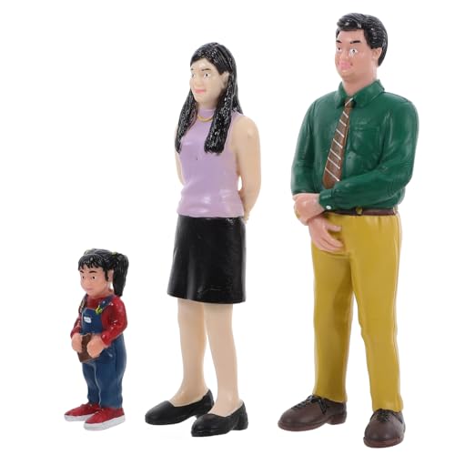 NUOBESTY Set Mit 3 Miniatur-familienfiguren Aus Kunststoff Für Sandtisch Und Modell-heimdekoration. NUOBESTY Set Mit 3 Miniatur-familienfiguren Aus Kunststoff Für Sandtisch Und Modell-heimdekoration. von NUOBESTY