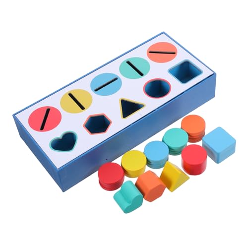 NUOBESTY 1 Schachtel Farbsortierbox Formsortierer Für Kleinkinder Formerkennungstafel Farb- Und Formsortierung Formerkennungssortierer Shape-Matching-Spiel Holz NUOBESTY 1 Schachtel Farbsortierbox Formsortierer Für Kleinkinder Formerkennungstafel Farb- Und Formsortierung Formerkennungssortierer Shape-Matching-Spiel Holz von NUOBESTY