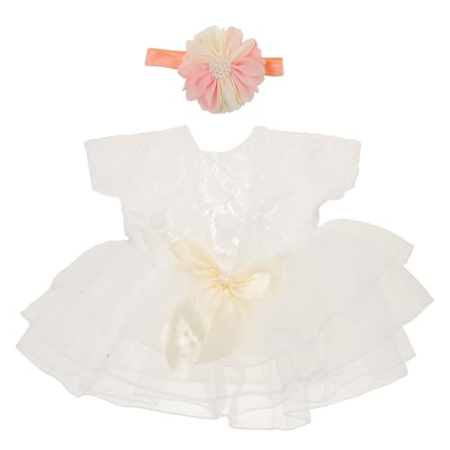 NUOBESTY 1 Set Baby-Mädchen-Fotoshooting-Kostüm: Neugeborenenkleid mit Schleife und Kopfschmuck für Säuglingsfotografie – Tutu-Kleid und Haarband für die Babyparty NUOBESTY 1 Set Baby-Mädchen-Fotoshooting-Kostüm: Neugeborenenkleid mit Schleife und Kopfschmuck für Säuglingsfotografie – Tutu-Kleid und Haarband für die Babyparty von NUOBESTY
