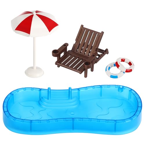 NUOBESTY 1 Set Mini-Puppenhaus-Poolzubehör Schwimmring &Amp; Strandstuhl Miniaturmöbel Fürs Puppenhaus Sommerspiel DIY-Mini-Szene- NUOBESTY 1 Set Mini-Puppenhaus-Poolzubehör Schwimmring &Amp; Strandstuhl Miniaturmöbel Fürs Puppenhaus Sommerspiel DIY-Mini-Szene- von NUOBESTY