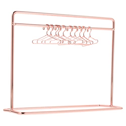 NUOBESTY 1 Set Puppenkleiderständer Puppenkleiderbügel Puppenkleidung Trockenständer Mini Kleiderständer Puppenmöbel Zubehör Puppenhaus Dekoration für Kinder Partygeschenke – Roségold NUOBESTY 1 Set Puppenkleiderständer Puppenkleiderbügel Puppenkleidung Trockenständer Mini Kleiderständer Puppenmöbel Zubehör Puppenhaus Dekoration für Kinder Partygeschenke – Roségold von NUOBESTY