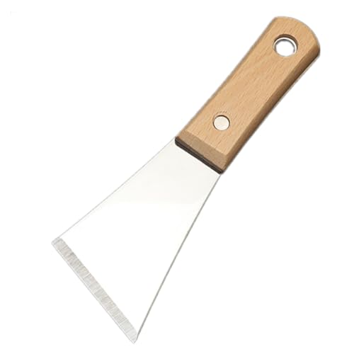 NUOBESTY 1 Stück Geneigte Klinge rostfrei Schaber Fondant malen Gips für Werkzeug Trockenbau-Reparaturspachtel Putzspachtel putz Wand Reparatur Kittspatel Massivholz Silver NUOBESTY 1 Stück Geneigte Klinge rostfrei Schaber Fondant malen Gips für Werkzeug Trockenbau-Reparaturspachtel Putzspachtel putz Wand Reparatur Kittspatel Massivholz Silver von NUOBESTY