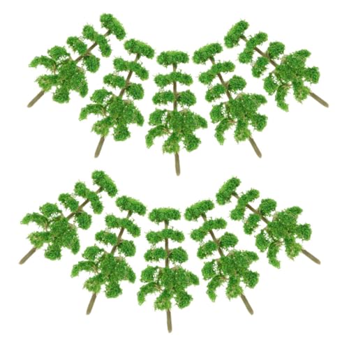 NUOBESTY 10 Stück Mini-Modellbaum Miniaturen Landschaft Bausatz simulieren Modellbau Bäume Miniaturbäume für Modelle Mini-Miniaturmodell Miniaturbaum Baumfigur Plastik Green NUOBESTY 10 Stück Mini-Modellbaum Miniaturen Landschaft Bausatz simulieren Modellbau Bäume Miniaturbäume für Modelle Mini-Miniaturmodell Miniaturbaum Baumfigur Plastik Green von NUOBESTY
