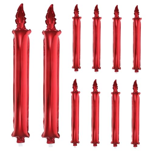 NUOBESTY 10 Stück Teiliges Aufblasbare Rote Kerzen-jubelstäbe für Partys Sportliche Events Langlebige Fanlärmer Vielseitige Cheerleader-accessoires für Festliche Anlässe NUOBESTY 10 Stück Teiliges Aufblasbare Rote Kerzen-jubelstäbe für Partys Sportliche Events Langlebige Fanlärmer Vielseitige Cheerleader-accessoires für Festliche Anlässe von NUOBESTY