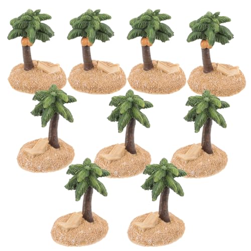 NUOBESTY 10 Stücke Harz Coconut Baum Ornament Miniatur Landschaft Decor Für Handwerk NUOBESTY 10 Stücke Harz Coconut Baum Ornament Miniatur Landschaft Decor Für Handwerk von NUOBESTY