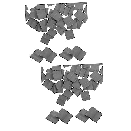 NUOBESTY 100 STK Mini-Steine kleine simulierte Dachziegel realistische gefälschte Dachziegel Modelle Mini-Dachziegel-Modell Simulation von Dachziegeln Miniatur Statue Ton von NUOBESTY
