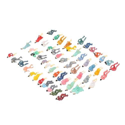 NUOBESTY 100 Stück Miniaturfiguren Kunststoff für Dekorationen Bunte Menschenmodelle für Mikro Landschaft und Modellbau für Kreative Projekte und NUOBESTY 100 Stück Miniaturfiguren Kunststoff für Dekorationen Bunte Menschenmodelle für Mikro Landschaft und Modellbau für Kreative Projekte und von NUOBESTY