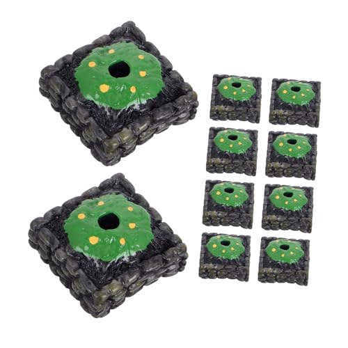 NUOBESTY Set mit 10 Miniatur-baumsockel für Landschaftsblumenbeete Miniatur-baumpflanzsockel für Modelldisplays von NUOBESTY