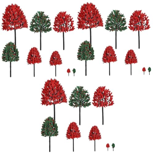 NUOBESTY 114 STK Modell-Sandtisch Artificial Tree plastikbaum Modellzug Plastikbäume Puppenhaus grüner Landschaftsbaum Pflanzen-Modellschmuck Miniatur Modellbaum Bonsai einstellen Zubehör von NUOBESTY