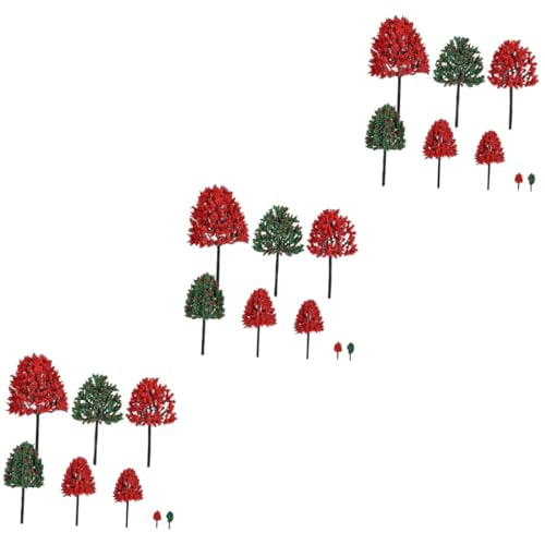 NUOBESTY 114 STK Modell-sandtisch Miniaturbaum Modelleisenbahnzubehör Dioramenbedarf Simulationsanlagenmodell Miniatur-szenenbäume Modellbahn Landschaft Kleiner Baum Plastik Fertiger Baum von NUOBESTY