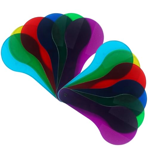 NUOBESTY 12 Stück Farben Lernspielzeug Teiliges Mischpaddel für Frühkindliche Farbentdeckung Transparentes Farbfilter für Kreative Experimente und Farbige Lernaktivitäten NUOBESTY 12 Stück Farben Lernspielzeug Teiliges Mischpaddel für Frühkindliche Farbentdeckung Transparentes Farbfilter für Kreative Experimente und Farbige Lernaktivitäten von NUOBESTY