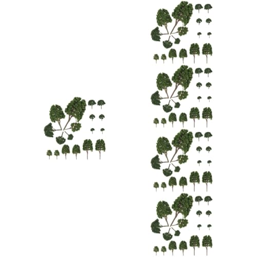 NUOBESTY 120 STK Mikrolandschaftssimulationsbaum Pflanzenmodell-Schmuck Waldszenenmodell Christbaumschmuck Modelle künstlicher gefälschter Baum Mini-Sandtisch-Pflanzenmodell Weihnachtsbaum von NUOBESTY