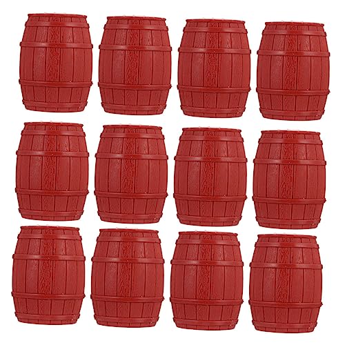 NUOBESTY 14 Stück Teiliges Mini Piratenfass Modellset aus Robustem PVC Abnehmbar und Langlebig als Sandtisch Zubehör Mini Haus Dekoration und Modellbau Accessoire für Architekturfreunde von NUOBESTY