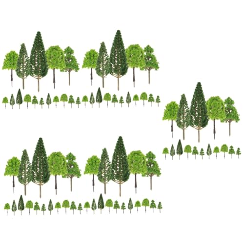 NUOBESTY 150 STK Mikrolandschaftssimulationsbaum Modelleisenbahnlandschaft Bäume Grünes Schreibtischzubehör Büro-schreibtischdekorationen Kunstpflanzen Mini Requisiten Plastik Künstlich von NUOBESTY
