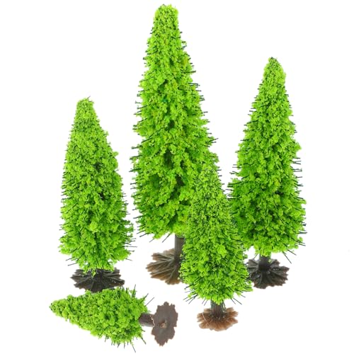 NUOBESTY 15St kleines Baumlandschaftsmodell Feenbaum Mini- Lichter Mini-Modellbäume Artificial Tree bastelzeug mockin SIM Modellbäume trainieren Miniaturbäume zum Basteln Plastik von NUOBESTY