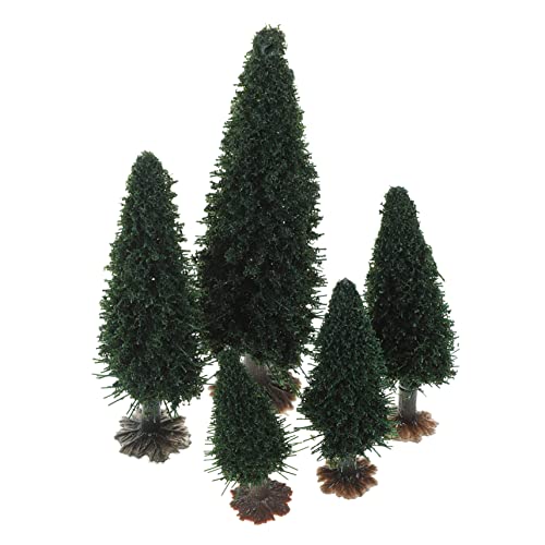NUOBESTY 15St kleines Baumlandschaftsmodell Miniatur-Diorama-Bäume Architektur Bäume weihnachtsdeko Modelle Mini-Bäume zum Basteln Baumschmuck dreidimensional Modellbaum Gefälschte Bäume von NUOBESTY