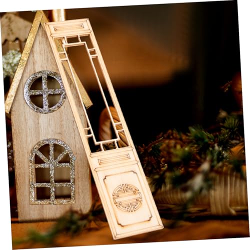 NUOBESTY 18 Stück Teiliges Mini Holz Chinesischer Raumteiler für Puppenhaus DIY Dekoration Traditionelles Design Detaillierte Miniatur Kompatibel mit Puppenhaus Zubehör Kreative Bastelidee von NUOBESTY