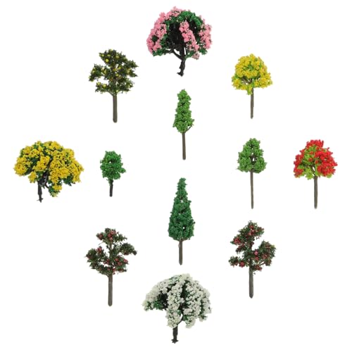 NUOBESTY 180 STK Sandbox-modellbaum Botanisches Dekor Bäume Mini-baumdeko DIY Baumfigurenmodell Puppenhaus-miniaturen Mini-Palme Miniatur-modellbaum Statuendekor Kiefer Kleiner Baum Plastik von NUOBESTY