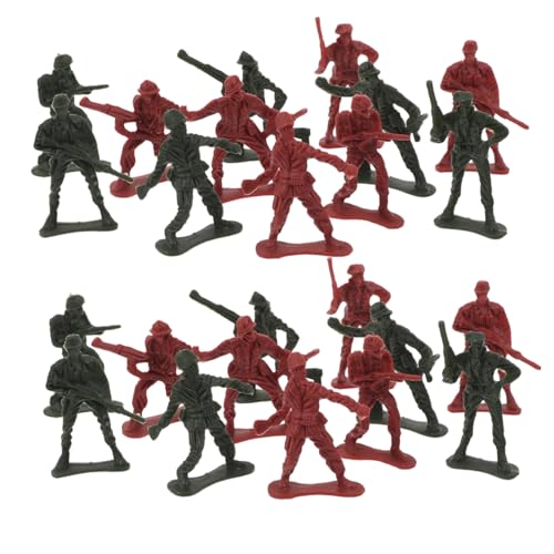 NUOBESTY 180 Stück Teiliges Miniatur Soldatenfiguren Realistische Kriegsspielzeug Sammlung mit Vielfältigen Soldatentypen Detaillierte Gestaltung für Schreibtisch Regal und Sandtisch von NUOBESTY