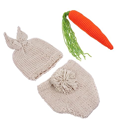 NUOBESTY 1Satz Kaninchen Fotokostüm Für Junge Mädchen Süße Säuglingsbekleidung Für Fotoshootings Monate Handgefertigte Strickmode Mit Karotten Accessoire Für Neugeborene NUOBESTY 1Satz Kaninchen Fotokostüm Für Junge Mädchen Süße Säuglingsbekleidung Für Fotoshootings Monate Handgefertigte Strickmode Mit Karotten Accessoire Für Neugeborene von NUOBESTY