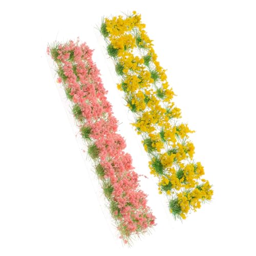 NUOBESTY Miniatur-Ornament Künstliches Gras -Set 60 Mini-kunstpflanzen Für Den Modellbau von NUOBESTY