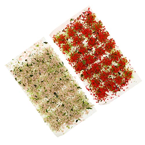 NUOBESTY 2 Boxen Gefälschte Gras Miniatur Dekoration Gras Puppe Uv Künstliche Blumen Im Freien von NUOBESTY