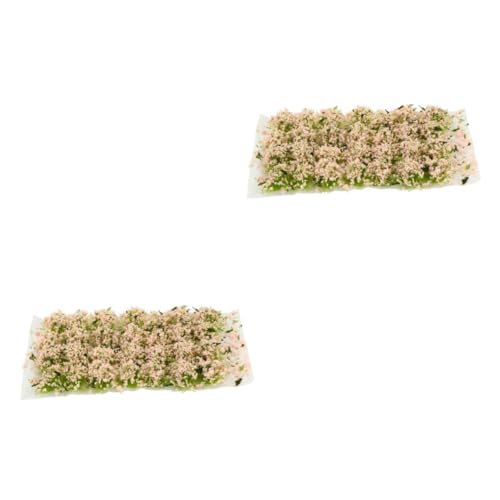 NUOBESTY 2 Kisten sandtisch DIY Material Blumensand DIY Miniatur Mini- Modelle Ornament Märchengartenblume Simulation Rasen grüne Blätter Anlage Mini-Gras Zubehör Pflanze Plastik von NUOBESTY