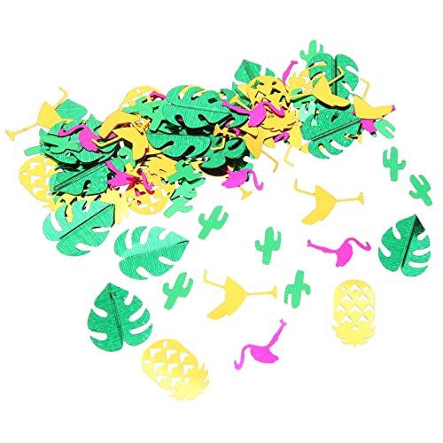 NUOBESTY 2 Packungen Strand Party Konfetti Deko Bunte Flamingo Ananas Papierstücke für Sommerfeste Hochzeiten Kindergeburtstage Vielseitige Tischdeko für Hawaiianische Feiern von NUOBESTY