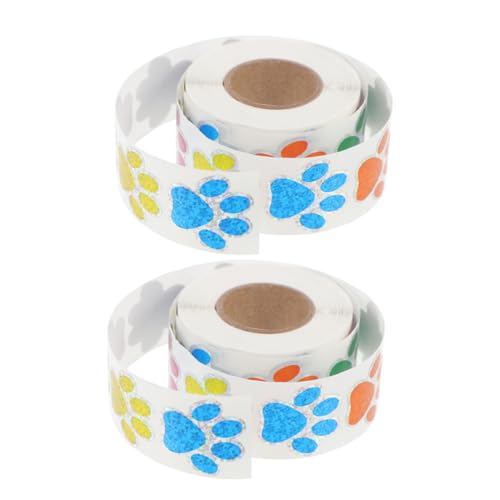 NUOBESTY 2 Rollen Glänzende Hundepfotenaufkleber Hundefußabdruckaufkleber Für Hundepfoten Wandaufkleber Pfotenabdruck Klebeetiketten Welpenpfotenaufkleber Zum Basteln NUOBESTY 2 Rollen Glänzende Hundepfotenaufkleber Hundefußabdruckaufkleber Für Hundepfoten Wandaufkleber Pfotenabdruck Klebeetiketten Welpenpfotenaufkleber Zum Basteln von NUOBESTY