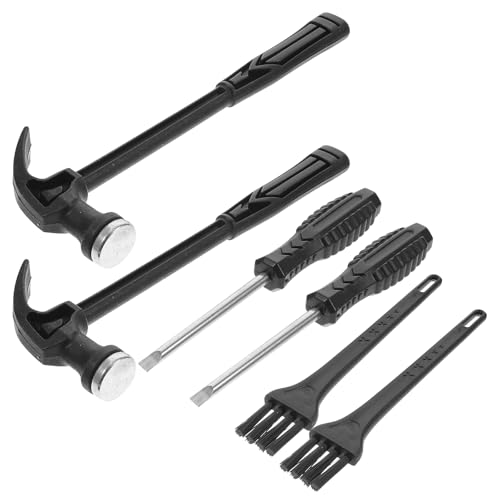 NUOBESTY 2 Sets Ausgrabungswerkzeuge für Kinder, Hammer, Meißel Und Bürste aus Kunststoff, Schwarz, Perfekt für Die Erkundung von Dinosaurierfossilien, Mint-lernspielzeug von NUOBESTY